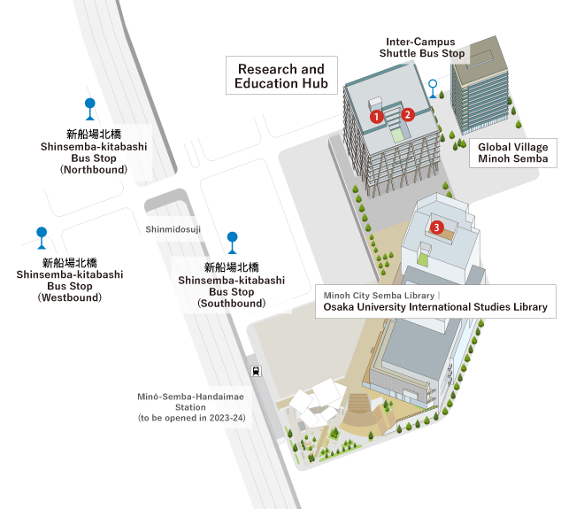 Minoh campus map